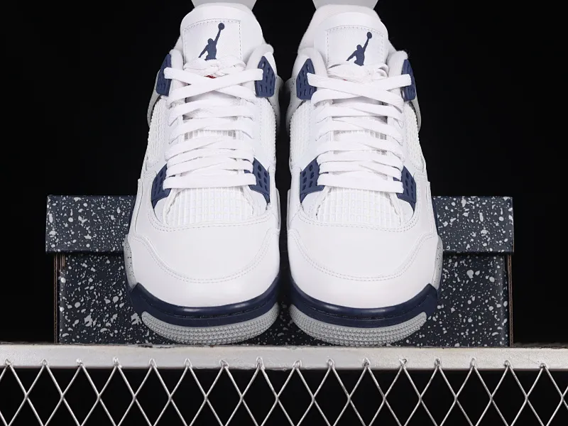 All categories Air Jordan Jordan series basketball shoes Air Jordan 4 LJR version Air Jordan 4 Retro "Midnight Navy" AJ4 Joe 4 Midnight Blue Men's cultural basketball shoes DH6927-140